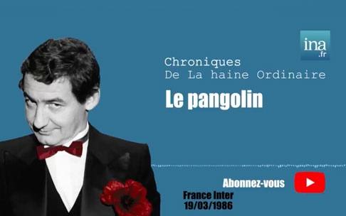 « Mes excuses au Pangolin »